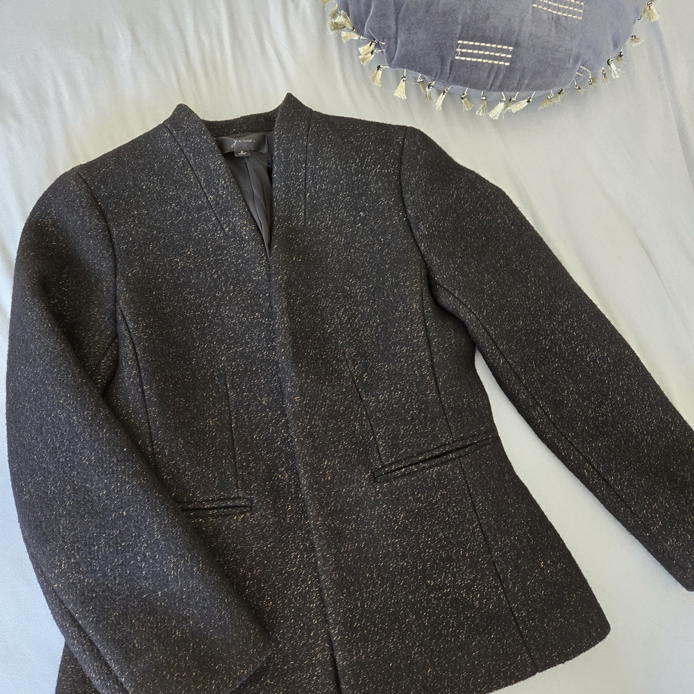 Black / Gold Flecks Elegant Black Jacket